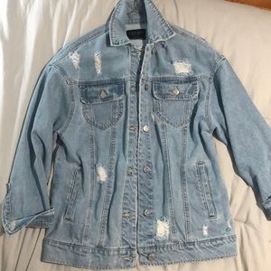 Oversized jean jacket